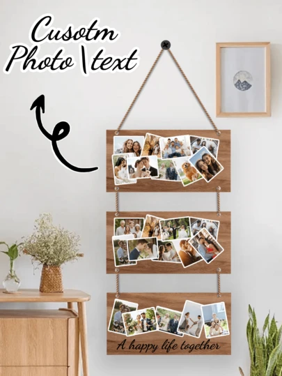 Customized Photo Plaque, Personalized Plaque, Couple Customized Plaque, Valentine's Day Gift, Birthday Gift, Anniversary Gift, Couple Gift, Home Decor, Souvenir, Cute, High Quality, Birthday Gift, Wedding Anniversary Memento