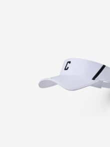CAMEL CROWN Visera deportiva para mujer para actividades al aire libre, gorra de golf, maratón y tenis con protección UV - blanco lechoso - Ver 3