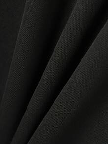 GRDR Men's Casual Solid Color Short Sleeve Polo Shirt For Summer - Black - View 6