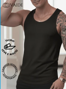 Men's Unisex Loose Fit Plain Tank Top No Print Lightweight Breathable Cool Basic Gym Sports - Màu Mù tạt vàng - Xem 6