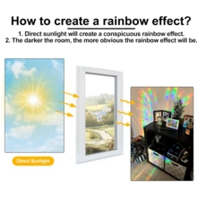 SHAWULA 35Pcs Dinosaur Window Stickers Prevent Birds From Hitting Windows, Rainbow Sun Catcher Stickers No Glue Required, Non-Adhesive Reusable Vinyl - Multicolor - View 8