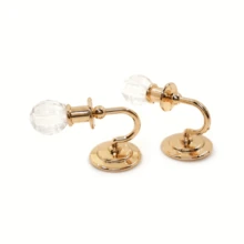 2 chiếc đèn tường mini bằng kim loại pha lê dành cho nhà búp bê, không dùng điện, chỉ để trang trí - Phụ kiện nhà búp bê, thích hợp cho vườn, phòng ngủ, phòng khách, phòng học và các không gian khác - Trang trí phong cảnh thu nhỏ - Đạo cụ chụp ảnh - Đồ thủ công mỹ nghệ - Nhiều màu - Xem 15