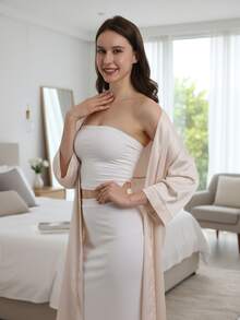 2 miếng dán nâng ngực silicon (10cm/3.93in) | Băng dán nâng ngực chống chảy xệ vô hình | Miếng dán nâng ngực cho tiệc tùng, dạ hội và đám cưới | Nâng và tạo dáng ngực tức thì cho vẻ ngoài gợi cảm và đầy đặn hơn - Nhiều màu - Xem 3