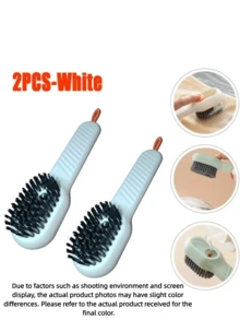 2 piezas Dispensador de jabón líquido automático Cepillo de limpieza - Cepillo de cocina y lavandería con dispensador de jabón - Cepillo multifunción para zapatos - Multicolor - Ver 17