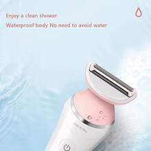 PHILIPS 飞利浦 BRL146/80 女士剃毛器 6000 系列，浮动刀网，干湿两用，续航 40 分钟，USB 充电，IPX7 级防水，适用于女性腿部/腋下/比基尼部位 - 粉色 - 查看 7