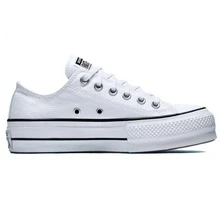 Converse All Star Platform Lift Women's Platform Sneakers - White Black Canvas Low Top For Women, Casual Platform Shoes | 560251C - 彩色 - 查看 2
