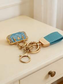 法国珐琅钻石钥匙扣 | 云朵图案浮雕手工吊坠 | 汽车钥匙个性艺术品 | 奢华男女通用闪亮锌合金饰品 - 包包造型鑰匙扣 - 查看 12