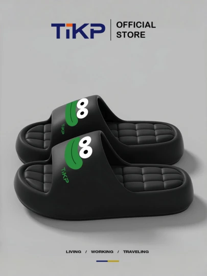 TIKP 男女通用休闲拖鞋，多功能户外沙滩凉鞋，舒适轻便印花拖鞋，适合男士穿着