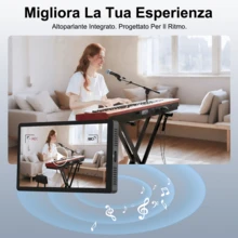 防缠绕磁吸手机Vlog自拍监视器，高清显示屏，可充电3.6V双电源（电池/USB），兼容iOS和安卓手机，带遥控器，无线后置摄像头监视器，适用于直播内容创作、自拍视频录制，春季礼物、周年纪念礼物 - 彩色 - 查看 5