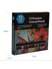 72 Colores Lápices de Colores a Base de Aceite, Adecuados para Creación Artística Profesional - 72 colores de plomo de color aceitoso. - Ver 2