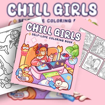 40 Pages - 200gsm, A Warm Coloring Book Suitable For Girls, Featuring Cute Girls, Adorable Pets And Cozy Daily Scenes, With Rich Gradient Lines And Vibrant Colors. Ideal For Stress Relief, Relaxation And Parent-Child Interaction. A Perfect Gift For Girls, Suitable For Valentine's Day Or New Year.