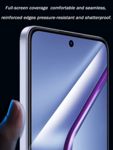 4pcs Tempered Glass Screen Protector For Phones, Anti-Fingerprint, Smooth, Scratch-Resistant, Shock-Proof Tempered Glass Screen Protector - Phone Accessories - White - View 6