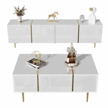 Living Room Table Sets - White - View 1