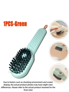 2 piezas Dispensador de jabón líquido automático Cepillo de limpieza - Cepillo de cocina y lavandería con dispensador de jabón - Cepillo multifunción para zapatos - Multicolor - Ver 18