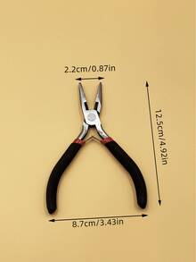 1把黑色铁质首饰制作钳 - 非电动，针钳、链钳、圆钳、弯嘴钳和剪线钳，适用于缠绕、耳环制作和串珠等工艺 - 鉗子 - 查看 8