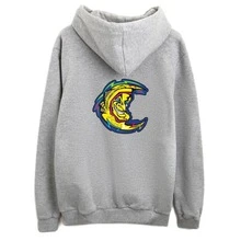 Rossi Unisex Kangaroo Hoodie Sweatshirt - 灰色 - 查看 1
