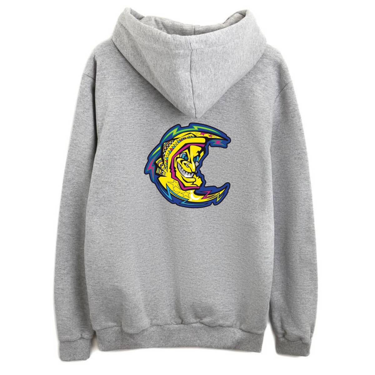 Rossi Unisex Kangaroo Hoodie Sweatshirt - 灰色 - 查看 1