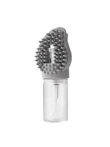 1pc Pet Bathing Brush, Cat Dog Cleaning Massage Brush, One-Button Foaming Bath Brush, 3-In-1 Pet Grooming Tool, Convenient Dog Shampoo Massage Device, Bathing/Massage/Dematting Tool, Small Dog Cleaning Comb. Super Soft Silicone Bristles With Built-In Shampoo Dispenser. Mango-Shaped Bristles, Including Plastic Spray Bottle With Ergonomic Handle, Suitable For Cat Dog Dematting Shower Grooming Bath - Multicolor - View 13