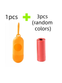 Pet Dispenser Cats And Dogs Go Out To Pick Up The Excrement Bag And Walk The Dog Garbage Bag Set Disposable Dog Excrement Bag EPA Pet Garbage Bag Pet Garbage Bag Shovel Excrement Bag Dispenser New Dog Excrement Bag Portable. - Multicolor - View 10