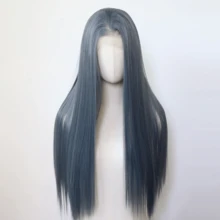 ZigZag Hair Synthetic Lace Front Wig - Heatproof 13x4 Lace, 180% Density Straight Hair, Suitable For Women's Daily, Party And Holiday Cosplay - Multicolor - View 7