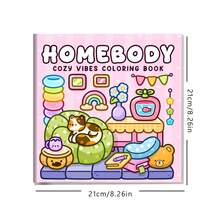 40 Pages - 200gsm, A Soothing Coloring Book Suitable For Home Use, Containing Various Themes In Fresh Cartoon Style, Adorable Pets, Domestic Scenes And Calming Patterns. Detailed Line Drawings With Expressive Illustrations, Ideal For Stress Relief And Relaxation, Also A Great Choice For Parent-Child Interaction. An Excellent Gift For Girls, Especially Suitable For Valentine's Day Or New Year. - Homebody - View 10