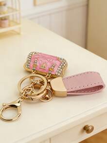 法国珐琅钻石钥匙扣 | 云朵图案浮雕手工吊坠 | 汽车钥匙个性艺术品 | 奢华男女通用闪亮锌合金饰品 - 包包造型鑰匙扣 - 查看 5