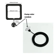 2 piezas Anillos para alimentar peces, plato flotante para alimento de peces con ventosa, forma redonda azul, fácil de instalar en el acuario, adecuado para betta, peces dorados, etc. - Multicolor - Ver 9