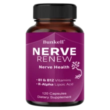 Bunkell Nerve Health - With Vitamin B1 And B12, R-Alpha-Lipoic Acid - 120 Capsules - 1 Bottle - View 4