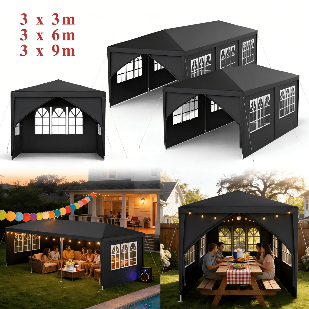 CEEDIR Tents - Anthracite - View 1