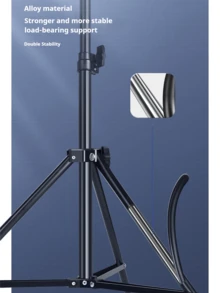 T-Shaped Photography Backdrop Stand, Adjustable Support, PVC Gradient Soft Light Paper Backdrop Frame, Photography Studio Backdrop Stand, 1.5M*2M Tripod - T01 Tripod Black - View 6