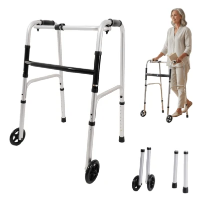 Andadera Para Adultos Con Ruedas Plagable 2 En 1 Desarmable