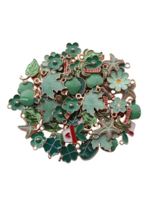 10-200pcs Random Mixed Series Fashion 3D Zinc Alloy Drop Oil Cartoon Pendant Animal Flower Fruit Cross Multi-Element Mixed Series Charm Necklace Bracelet Keychain Shoes Clothing Small Pendant DIY Jewelry Accessories - Random Mixed Cartoon Series Pendants - View 15