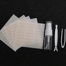 240pcs Eyelid Tape Sticker Invisible Double Fold Eyelid Lace Paste Clear Beige Stripe Self-Adhesive Natural Eye Tape Makeup Tool - Nude - View 10