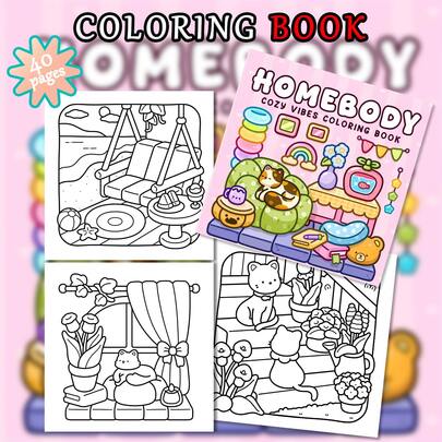 40 Pages - 200gsm, A Soothing Coloring Book Suitable For Home Use, Containing Various Themes, Fresh Cartoon Style, Adorable Pets, Domestic Scenes And Calming Patterns. The Line Drawings Are Detailed And Expressive, Ideal For Stress Relief And Relaxation, Also A Great Choice For Parent-Child Interaction. A Perfect Gift For Girls, Weddings, And Mother's Day.