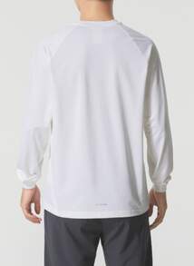 Adidas BASKETBALL Quick-Dry Crew Neck Pullover Long-Sleeve T-Shirt For Men - White - View 3