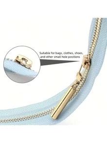 2/5/10Pcs Metal Zipper Pull Replacement - Detachable, Suitable For Sewing And Knitting Projects - Available In Bronze, Gold, Black - E-Mixed Color - View 10