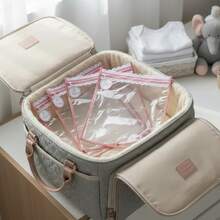 Maternity Organizer Bag Kit With 5 Units And Zipper - 乾枯玫瑰色 - 查看 1