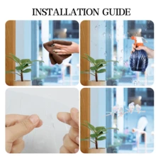 SHAWULA 18Pcs Bird Window Stickers Prevent Birds From Hitting Windows, Rainbow Sun Catcher Stickers No Glue Required, Non-Adhesive Reusable Vinyl - Multicolor - View 8