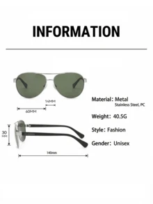 CALVIN KLEIN -CK19316S-银/绿太阳镜 - 时尚复古男女通用太阳镜 - 别致复古风 - 耐用轻便 - 防紫外线 - 銀色/綠色 - 查看 5