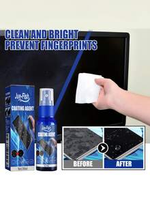 1瓶/3瓶 JUE FISH 屏幕涂层剂，圣诞节，清洁用品，圣诞礼物，家居清洁，平板电脑，电视，显示器，游戏机，屏幕涂层，屏幕清洁剂 - 防刮擦，防指纹，疏水疏油玻璃涂层 - 液體 - 查看 6