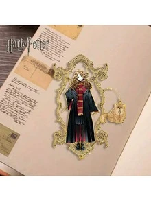 Warner Bros 1pc  Official Authentic Vintage Distressed Style Bookmark Character Series, Including Harry, Hermione, Ron And Other Classic  Characters, Reading Bookmark, Creative Writing Marker, Suitable For Fans And Bookmark Collectors To Collect And Use - Harry Potter - View 7
