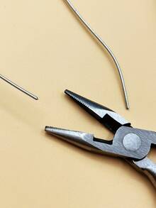 1把黑色铁质首饰制作钳 - 非电动，针钳、链钳、圆钳、弯嘴钳和剪线钳，适用于缠绕、耳环制作和串珠等工艺 - 鉗子 - 查看 4