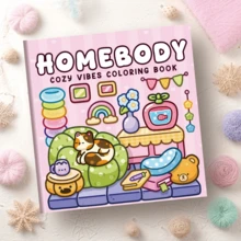 40 Pages - 200gsm, A Soothing Coloring Book Suitable For Home Use, Containing Various Themes In Fresh Cartoon Style, Adorable Pets, Domestic Scenes And Calming Patterns. Detailed Line Drawings With Expressive Illustrations, Ideal For Stress Relief And Relaxation, Also A Great Choice For Parent-Child Interaction. An Excellent Gift For Girls, Especially Suitable For Valentine's Day Or New Year. - Homebody - View 12