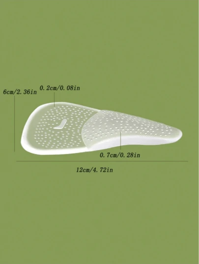 1 Pair Women's Forefoot Non-Slip Pads, Cushioning Soft Bottom High Heel/Sandal Insoles, Adjustable Silicone Shoe Accessories