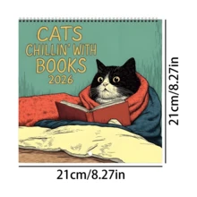 2026 Cat Calendar 12 Monthly Cats Wall Calendar 2026 Planner Funny Family Planner - Multicolor - View 6
