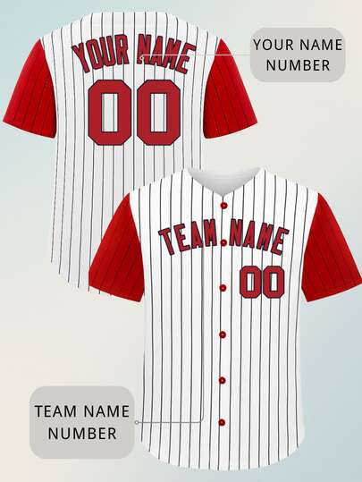 Áo khoác bóng chày nam có thể tùy chỉnh. Có thể in tên và số cá nhân. Thích hợp cho các hoạt động thể thao ngoài trời, các trận đấu và các buổi tụ họp.