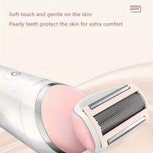 Afeitadora Philips BRL146 Lady Shaver Serie 6000, afeitadora inalámbrica húmeda y seca, totalmente lavable, lámina flotante, puntas de recortadora redondeadas, 40 minutos de uso inalámbrico, batería recargable, para piel sensible - Rosa - Ver 6