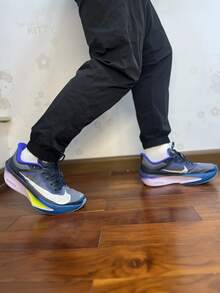 Nike Zoom Fly 6 Comfortable Versatile Non-Slip Supportive Bounce Running Shoes, Men, Blue & White - Blue and White - View 9