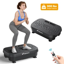 MERACH Vibration Plate Exercise Machine For Weight Loss, Dual Massage, 99 Adjustable Speeds, Full Whole Body Workout Vibration Platform, Waver Vibration Plate For Home Fitness - 美規A型插(110-127V) - 查看 11
