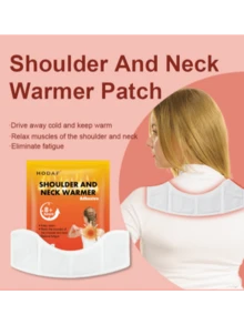 Shoulder & Neck Specific Warming Patch, Contours To Shoulder & Neck Curve, Provides Continuous Gentle Warmth And Relief, Ideal For Prolonged Sitting Or Desk Work - White - View 1